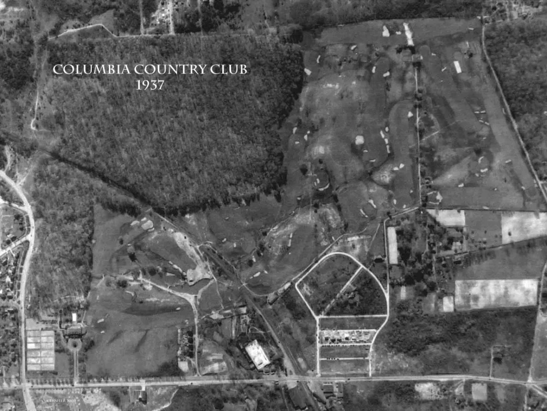 Columbia Country Club - Aerial photograph 1937