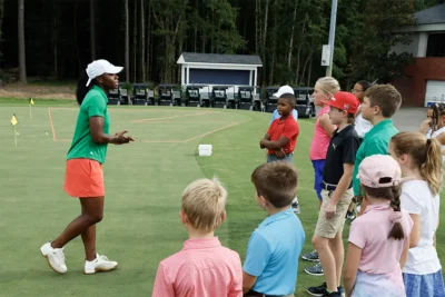 First Tee integrates the game of golf with a life skills curriculum to create active learning experiences that build inner strength, self-confidence, and resilience